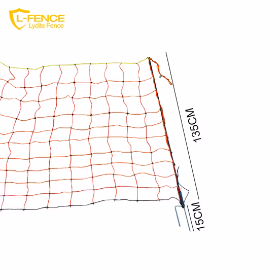 Сетка для забора с электрическими шипами Lydite длиной 50 м с двойными заземляющими шипами для овец